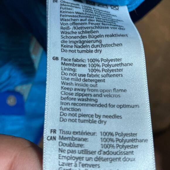 Mammut Mens Jacket Black Blue Drytech Outdoor Hooded Full Zip Waterproof Large - Picture 8 of 13